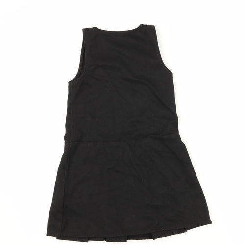 Lily & Dan Girls Black   Pinafore/Dungaree Dress  Size 3-4 Years