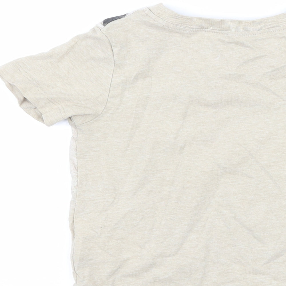 H&M Boys Brown   Basic T-Shirt Size 2-3 Years  - Tiger