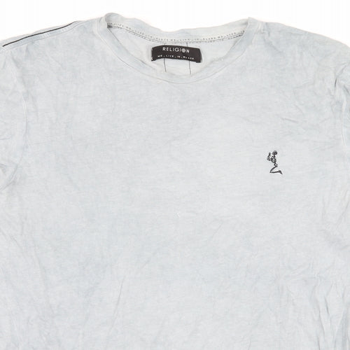 Religion Mens Grey    T-Shirt Size M