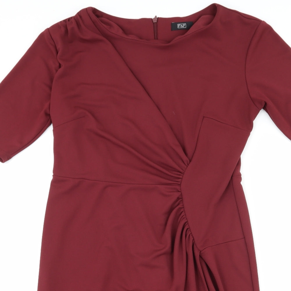 F&F Womens Red   Bodycon  Size 12