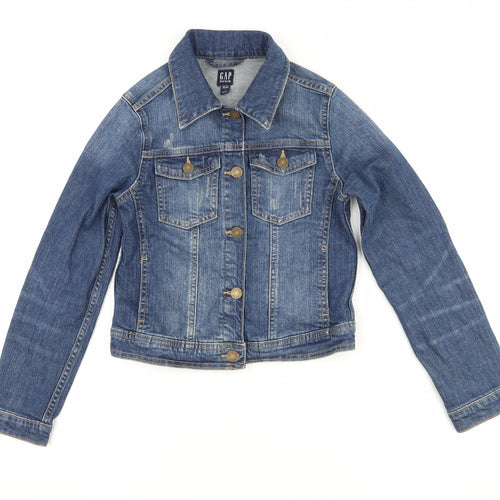 Gap Girls Blue  Denim Jacket  Size 10-11 Years