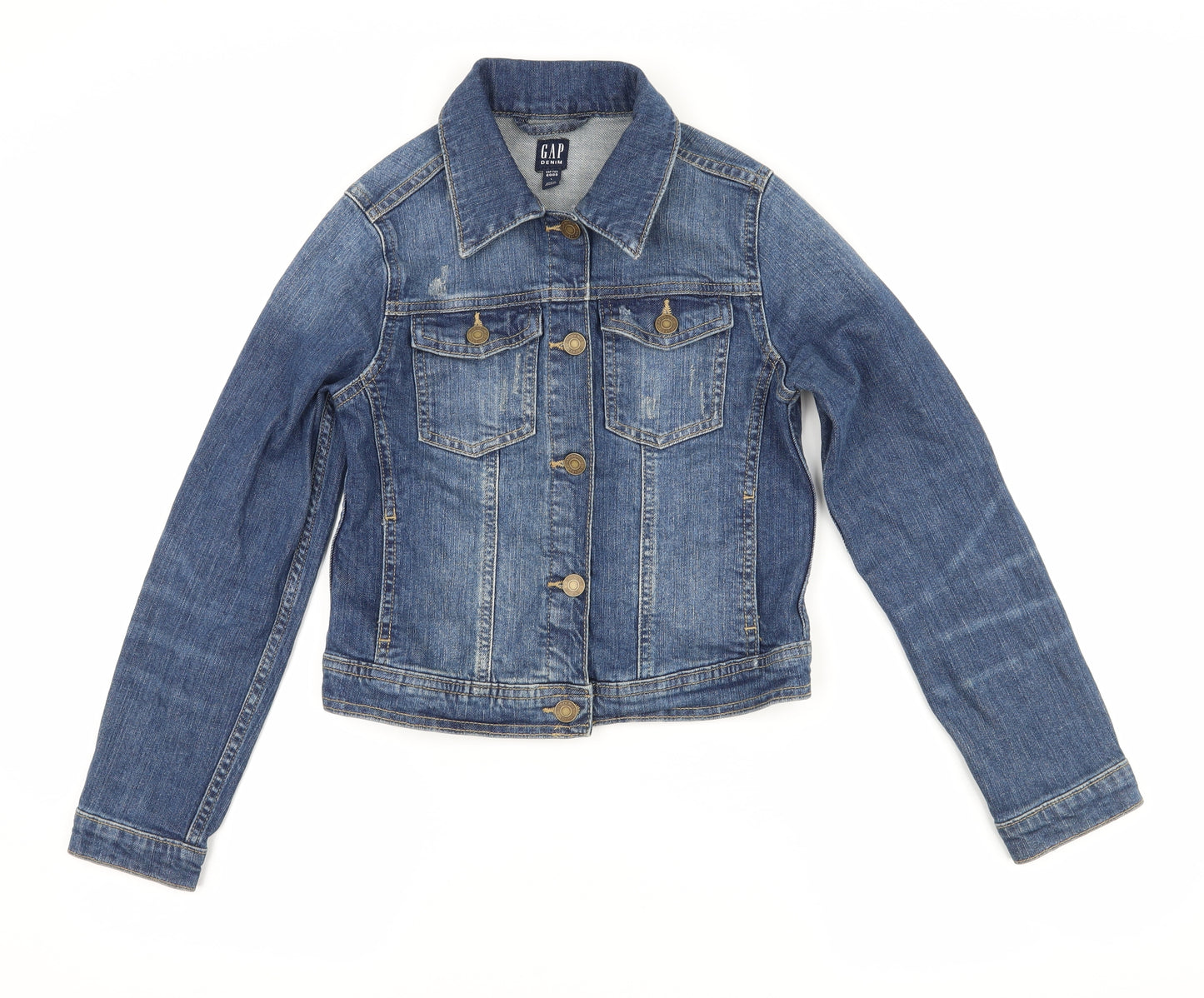 Gap Girls Blue  Denim Jacket  Size 10-11 Years