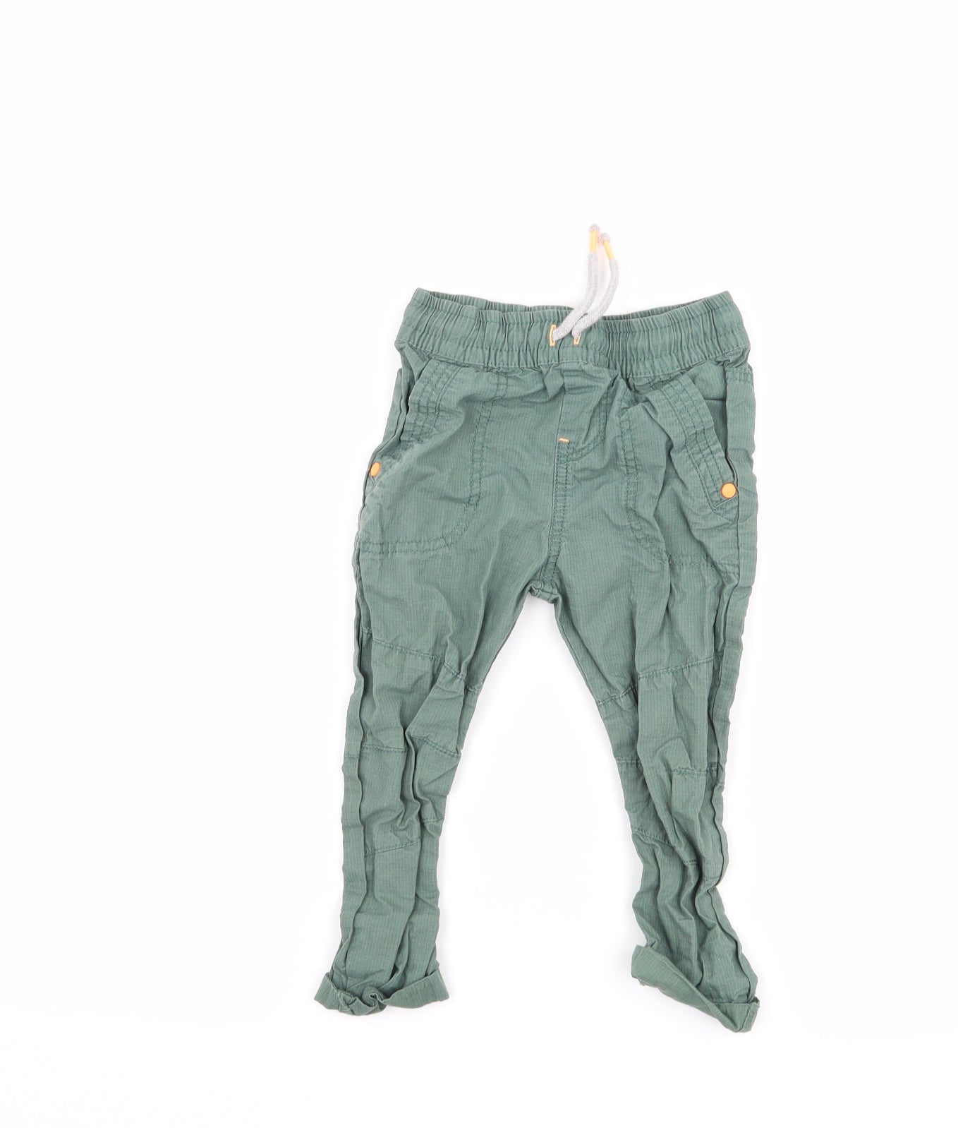 F&F Boys Green   Cargo Trousers Size 18-24 Months