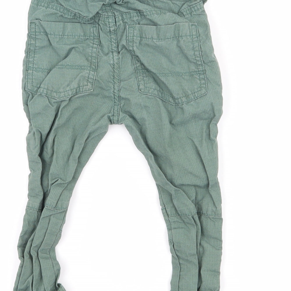 F&F Boys Green   Cargo Trousers Size 18-24 Months