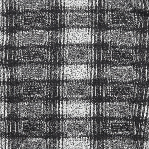 Marks and Spencer Womens Black Check  A-Line Skirt Size 14