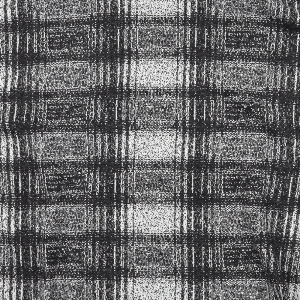 Marks and Spencer Womens Black Check  A-Line Skirt Size 14