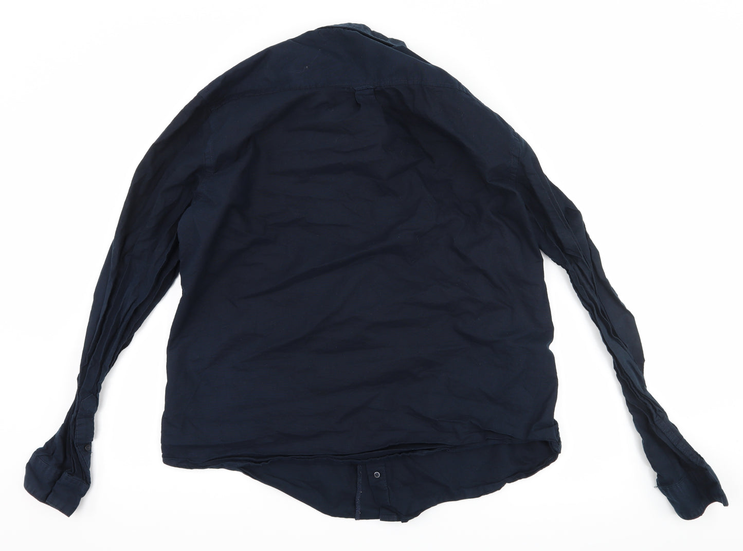 D-Struct Mens Blue    Button-Up Size XL