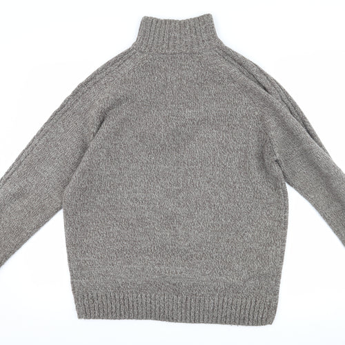 PREMIER MAN Mens Brown   Henley Jumper Size L