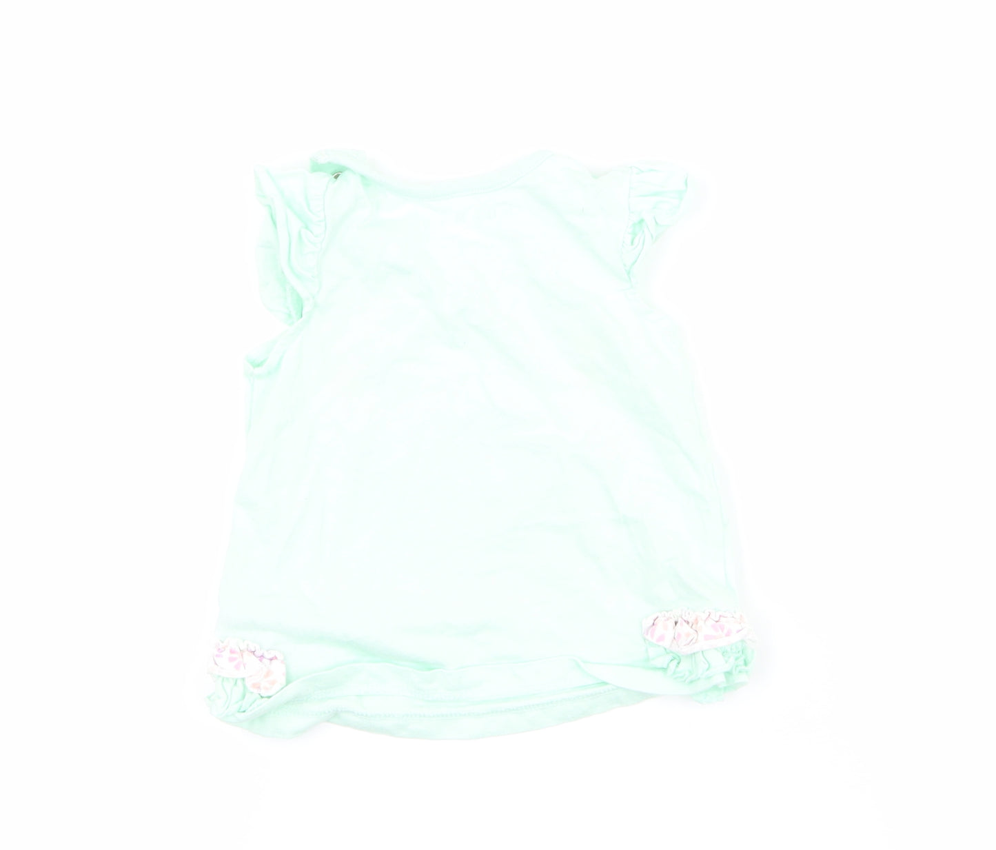 Nutmeg Girls Blue   Basic T-Shirt Size 3-6 Months  - mummy's lovely flower