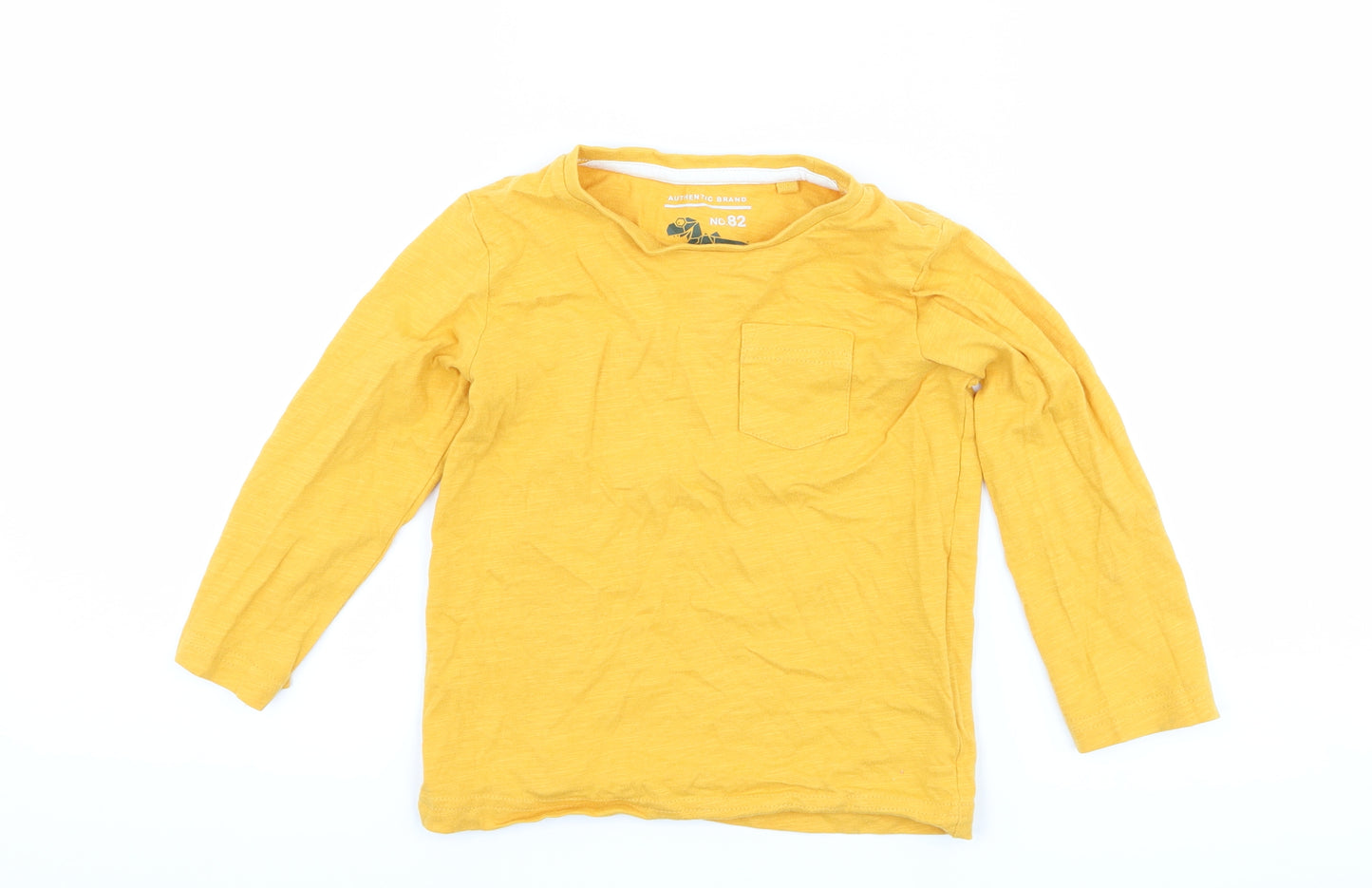 NEXT Boys Yellow   Basic T-Shirt Size 18-24 Months