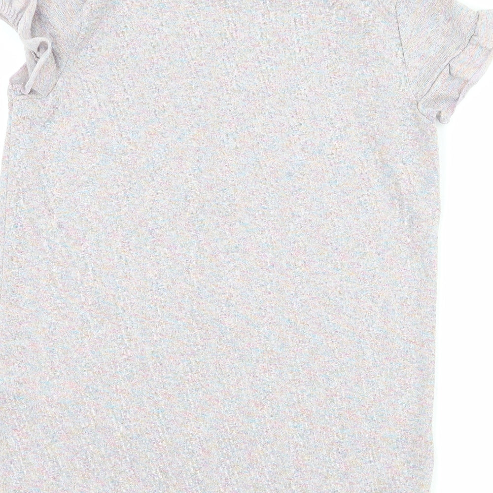 F&F Girls Purple   Basic T-Shirt Size 11-12 Years  - off duty mermaid