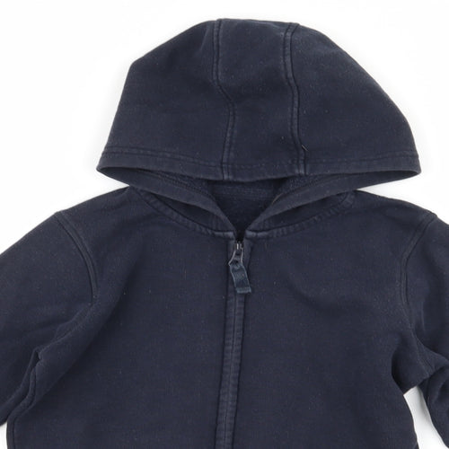 Marks and Spencer Boys Blue   Full Zip Hoodie Size 8-9 Years