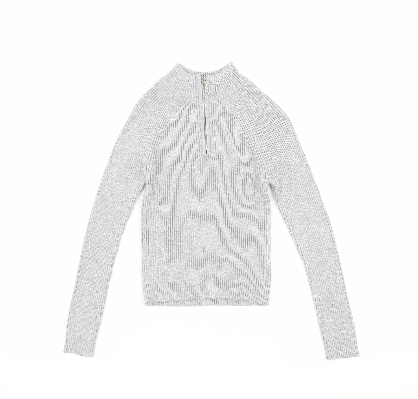 Primark Girls Silver   Pullover Jumper Size 8-9 Years