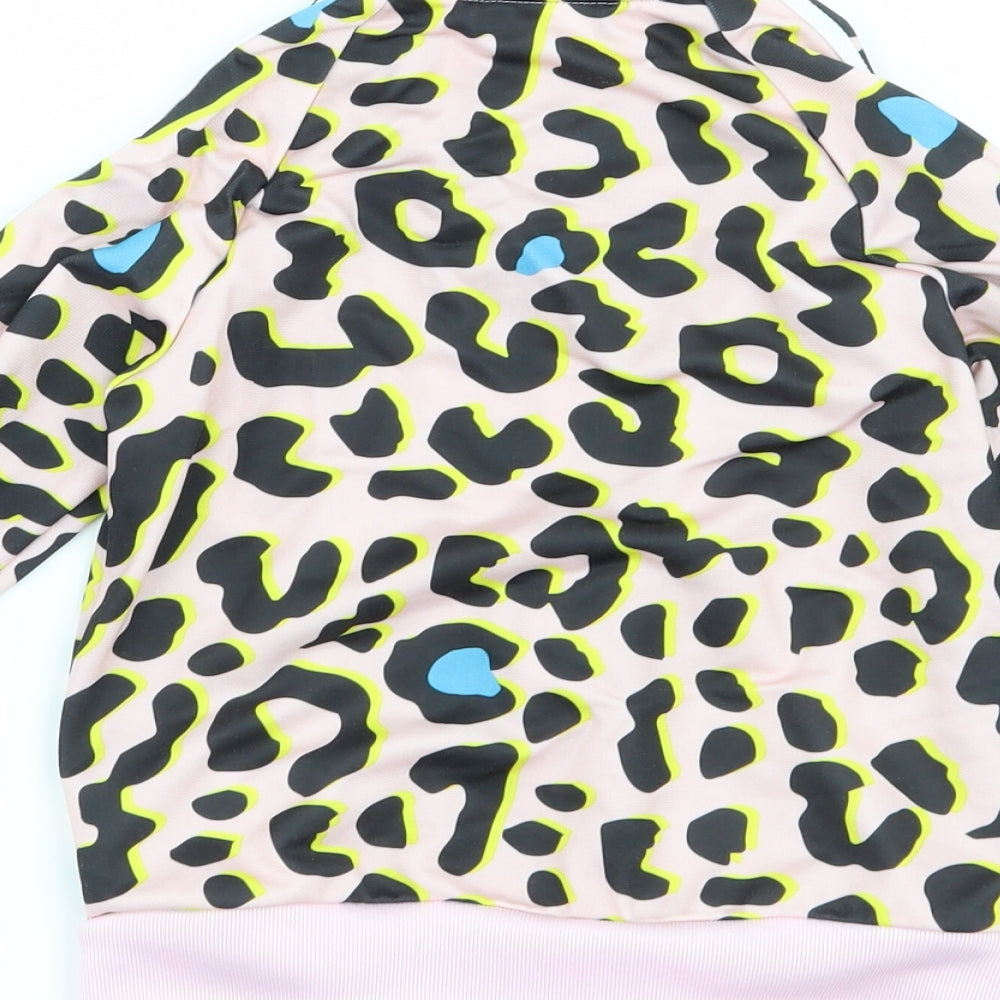 adidas Girls Pink Animal Print  Jacket  Size 2-3 Years
