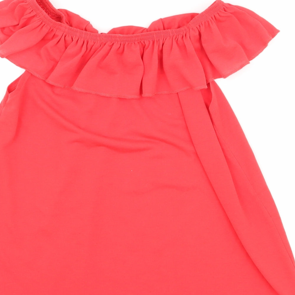 H&M Girls Red   Basic T-Shirt Size 9-10 Years