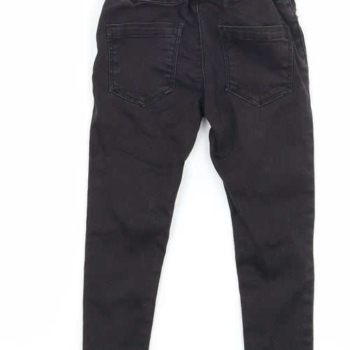Denim co Girls Black  Denim Skinny Jeans Size 2-3 Years - Distressed