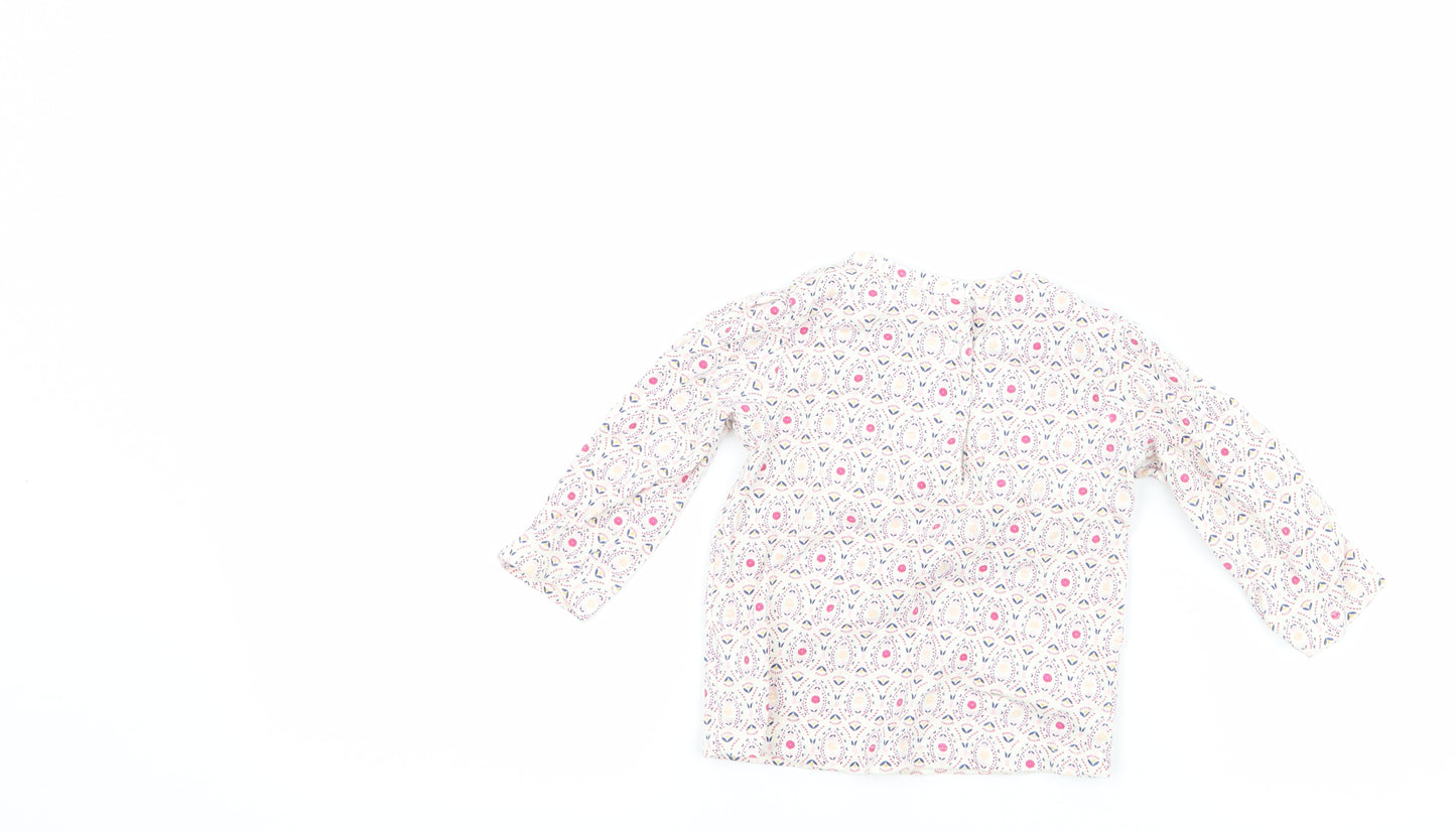 Boots Mini Club Girls White Floral  Basic T-Shirt Size 6-9 Months
