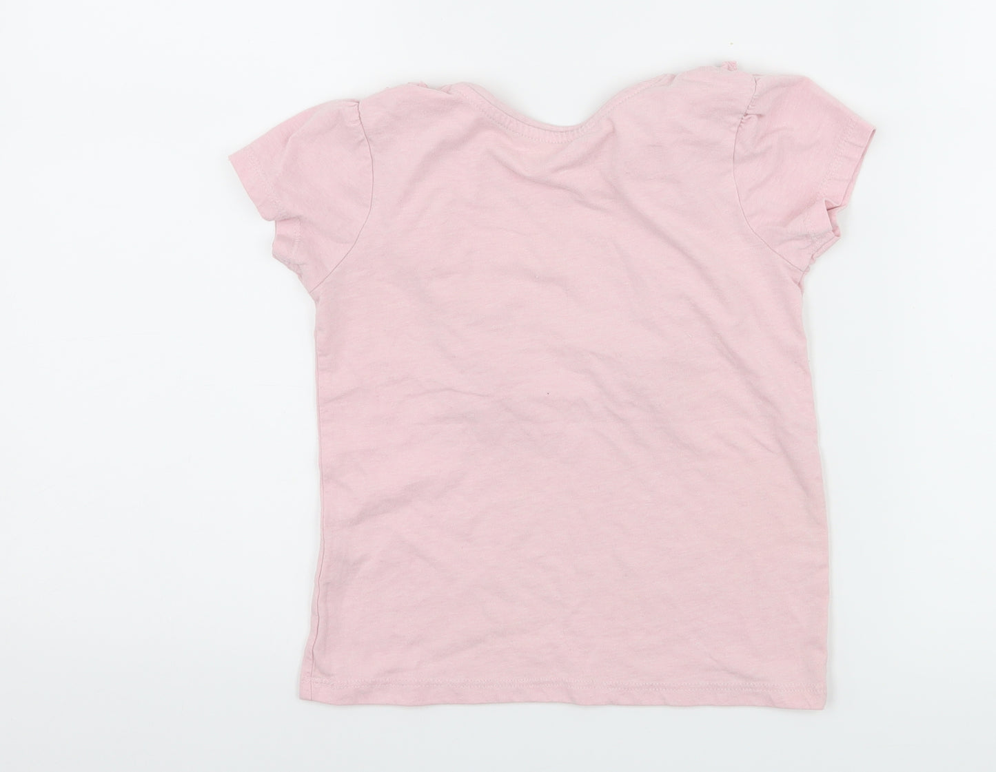 Primark Girls Pink   Basic T-Shirt Size 5-6 Years