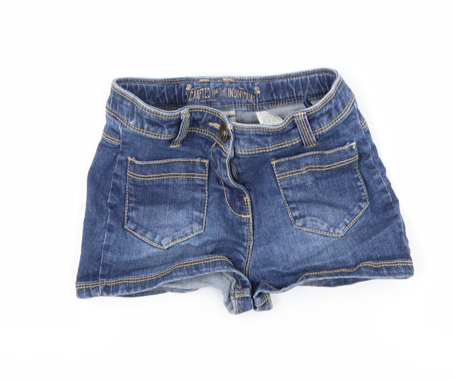 NEXT Girls Blue  Denim Hot Pants Shorts Size 7 Years