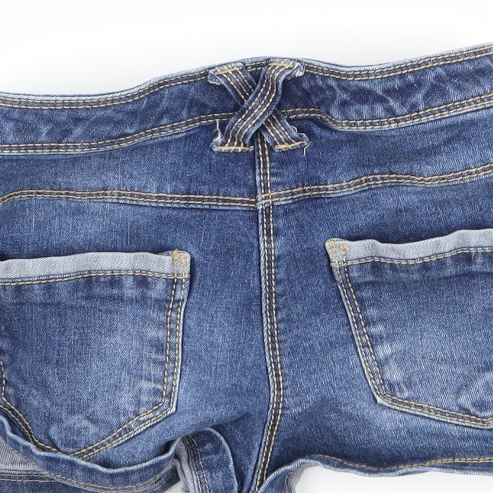 NEXT Girls Blue  Denim Hot Pants Shorts Size 7 Years