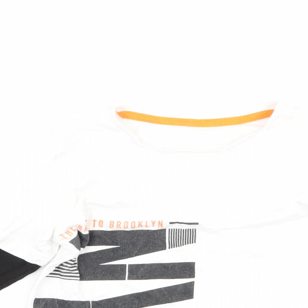 George Boys White   Basic T-Shirt Size 7-8 Years  - nyc