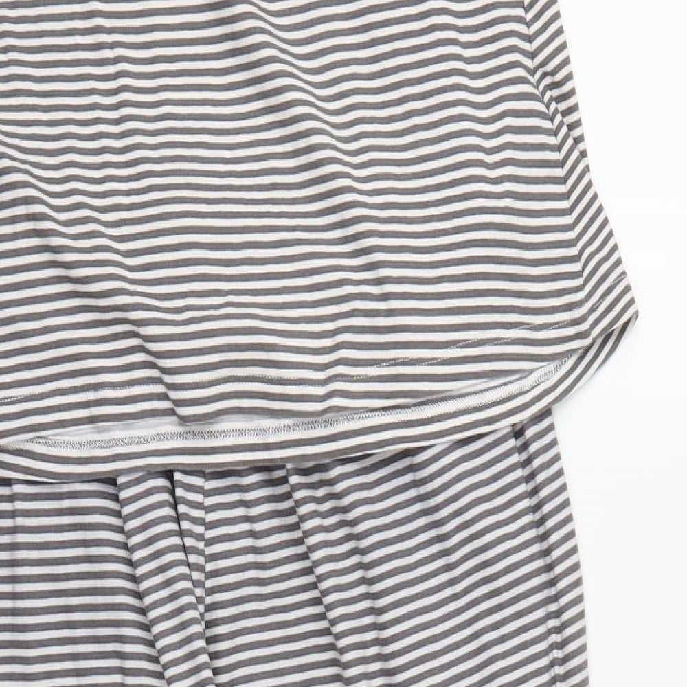 Love to Lounge Womens Grey Striped   Pyjama Set Size 14