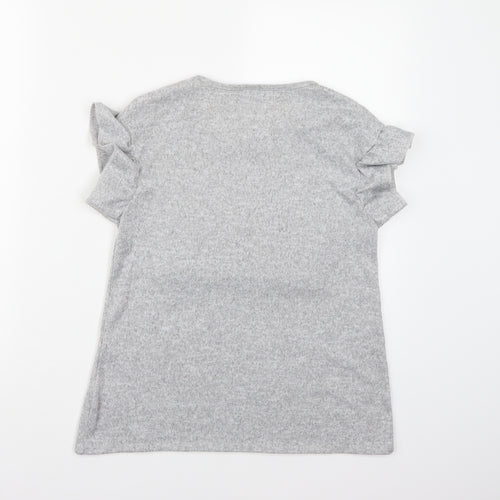 Matalan Girls Grey  Knit Pullover Jumper Size 12 Years