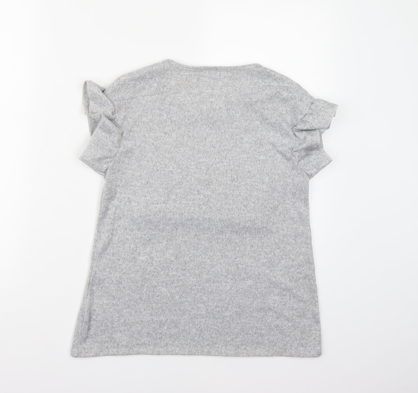 Matalan Girls Grey  Knit Pullover Jumper Size 12 Years