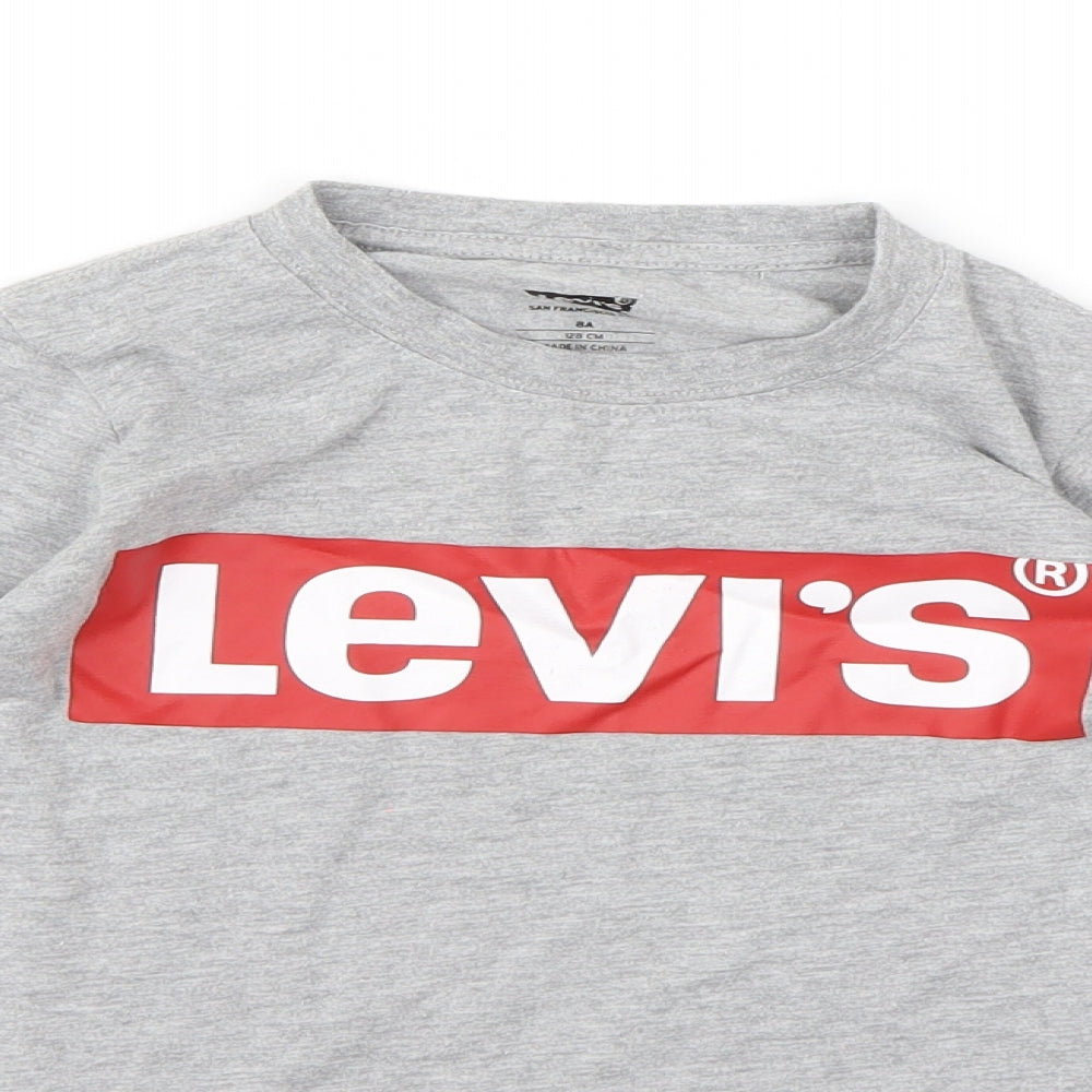 Levis Boys Grey   Basic T-Shirt Size 8 Years