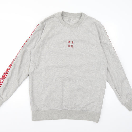 Counter Culture Mens Grey  Jersey Pullover Sweatshirt Size M