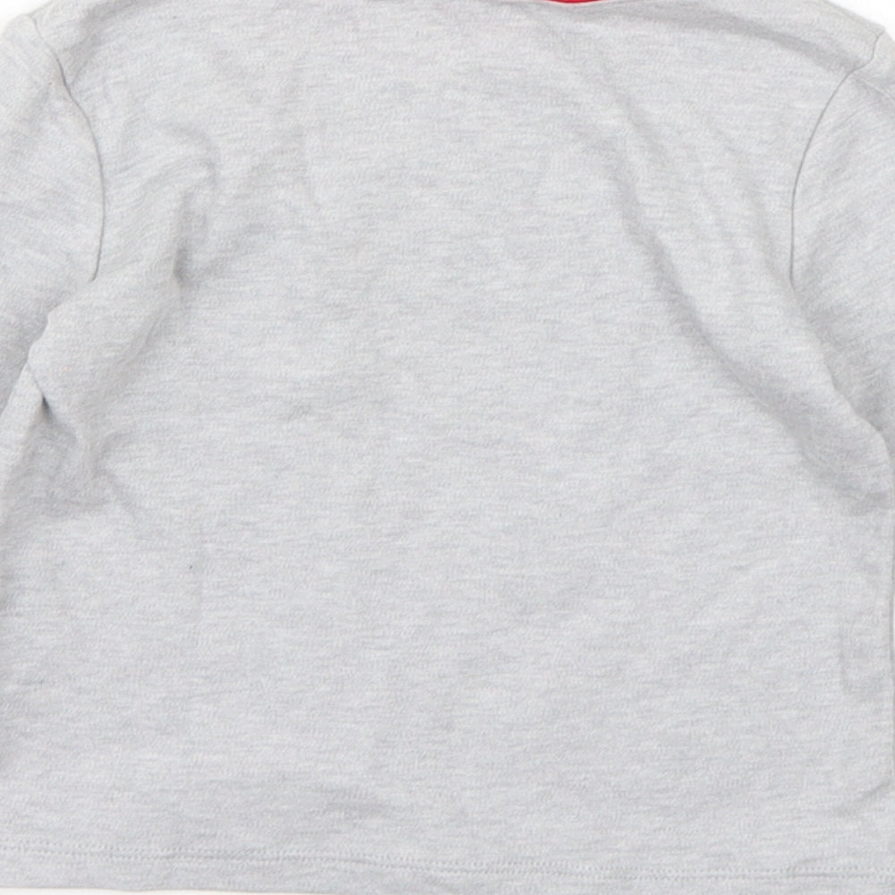 Mini Club Boys Grey   Basic T-Shirt Size 2-3 Years  - Reindeer Christmas