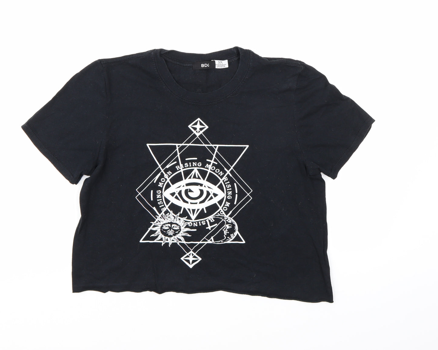 BDG Womens Black   Cropped T-Shirt Size S