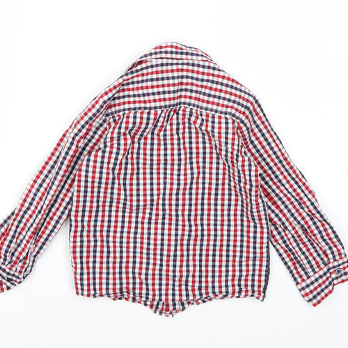 Rebel Boys Red Check  Basic Button-Up Size 4-5 Years