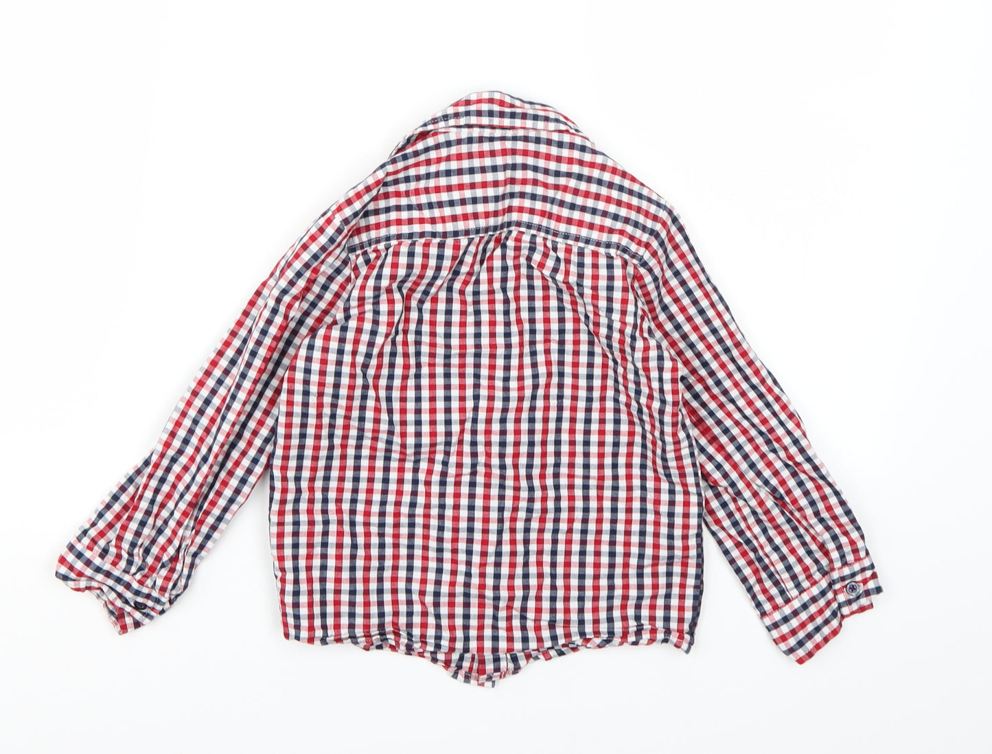 Rebel Boys Red Check  Basic Button-Up Size 4-5 Years