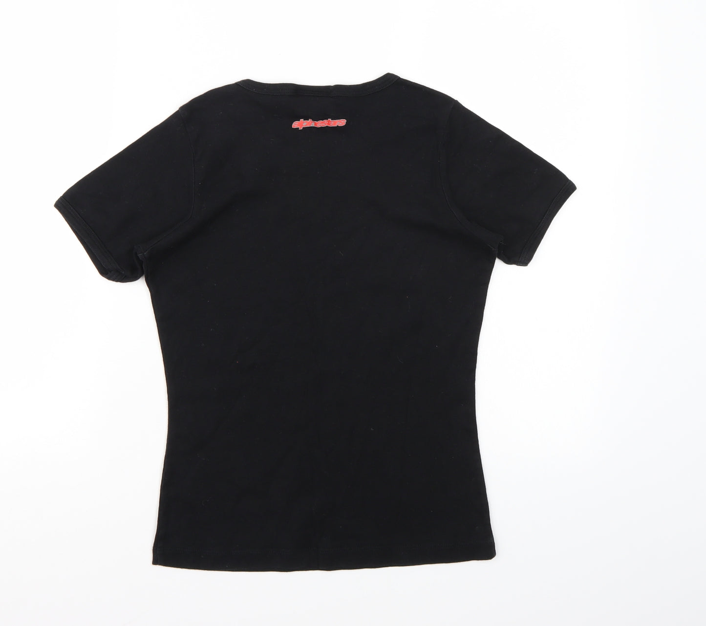 Racing Ahead Womens Black   Cropped T-Shirt Size L