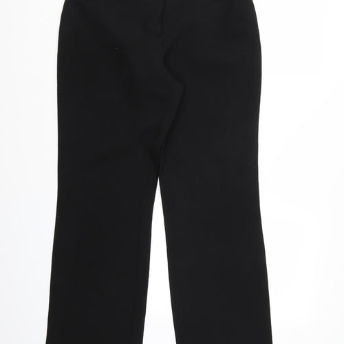 Papaya Womens Black  Rayon Trousers  Size 10 L28 in