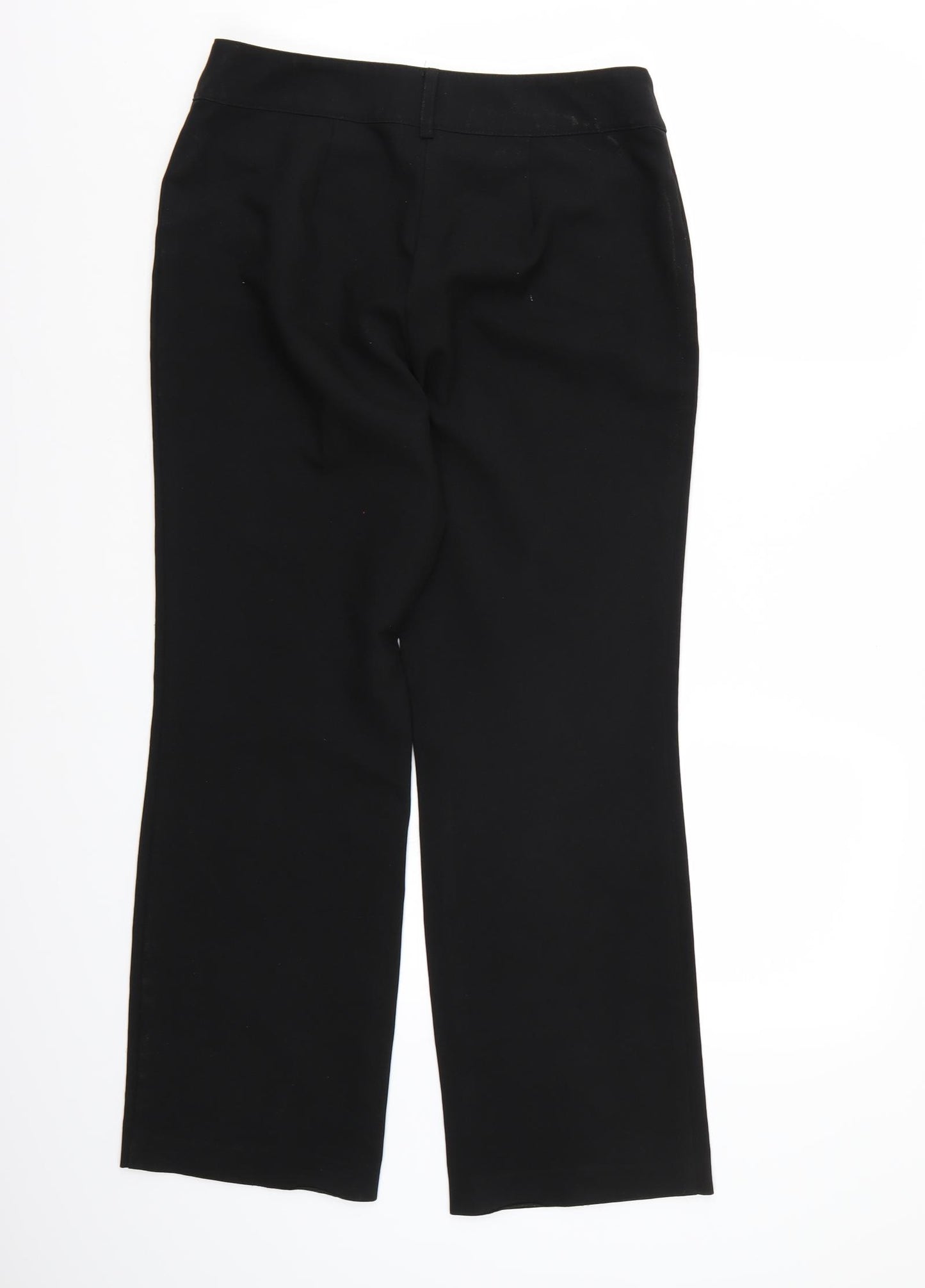 Papaya Womens Black  Rayon Trousers  Size 10 L28 in