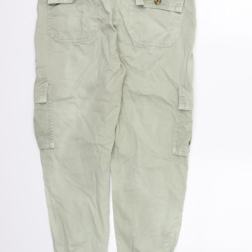 Zara Womens Green   Cargo Trousers Size 6 L24 in