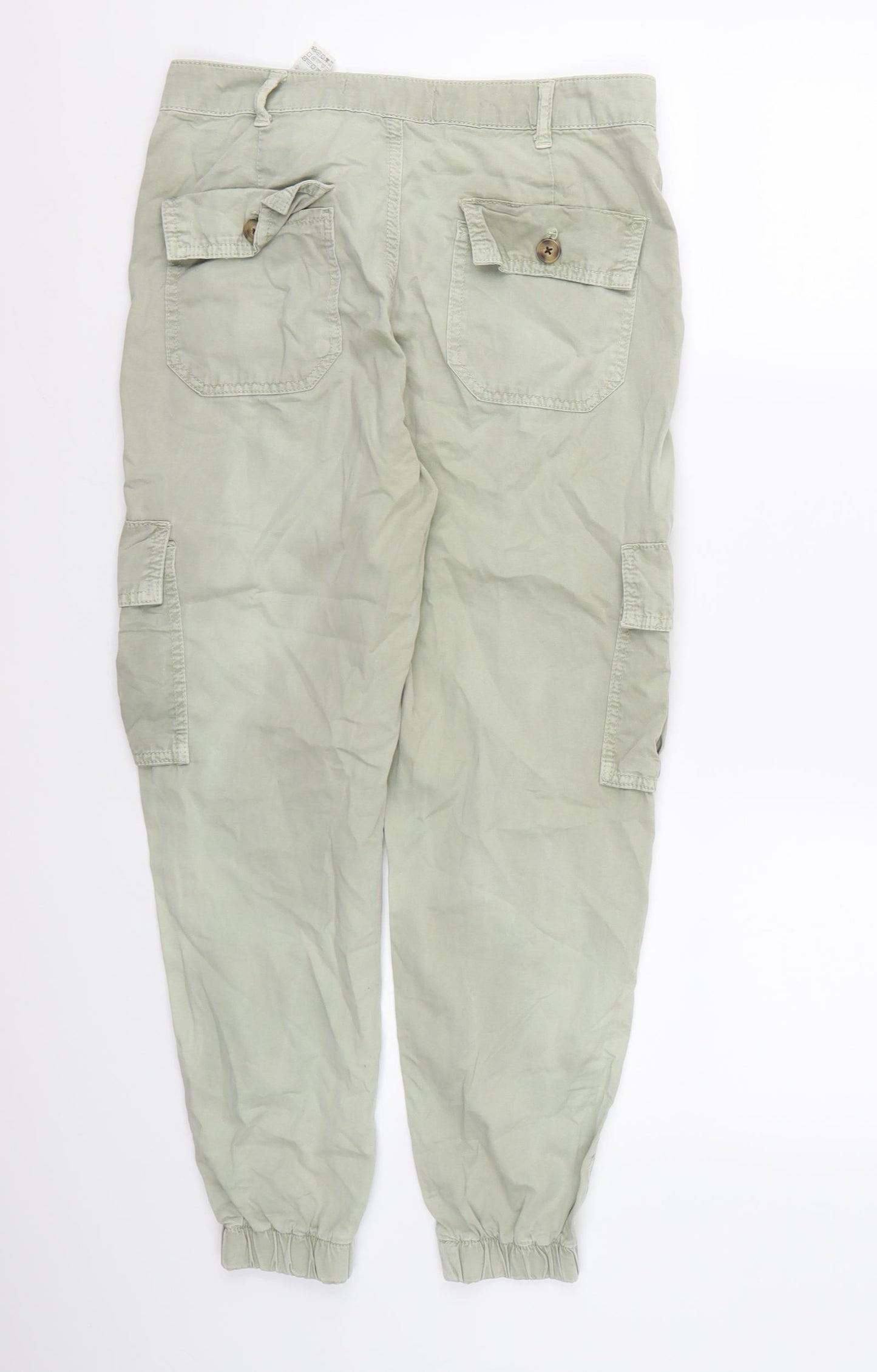 Zara Womens Green   Cargo Trousers Size 6 L24 in