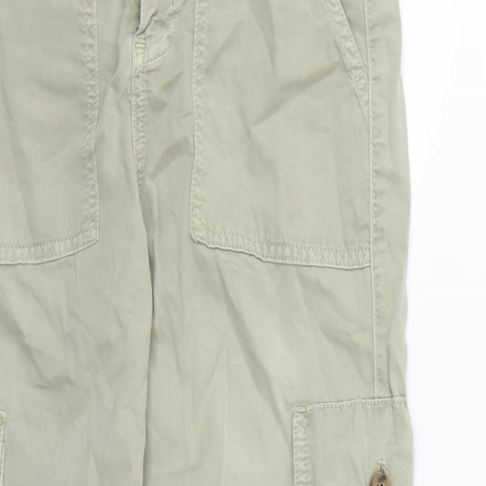 Zara Womens Green   Cargo Trousers Size 6 L24 in