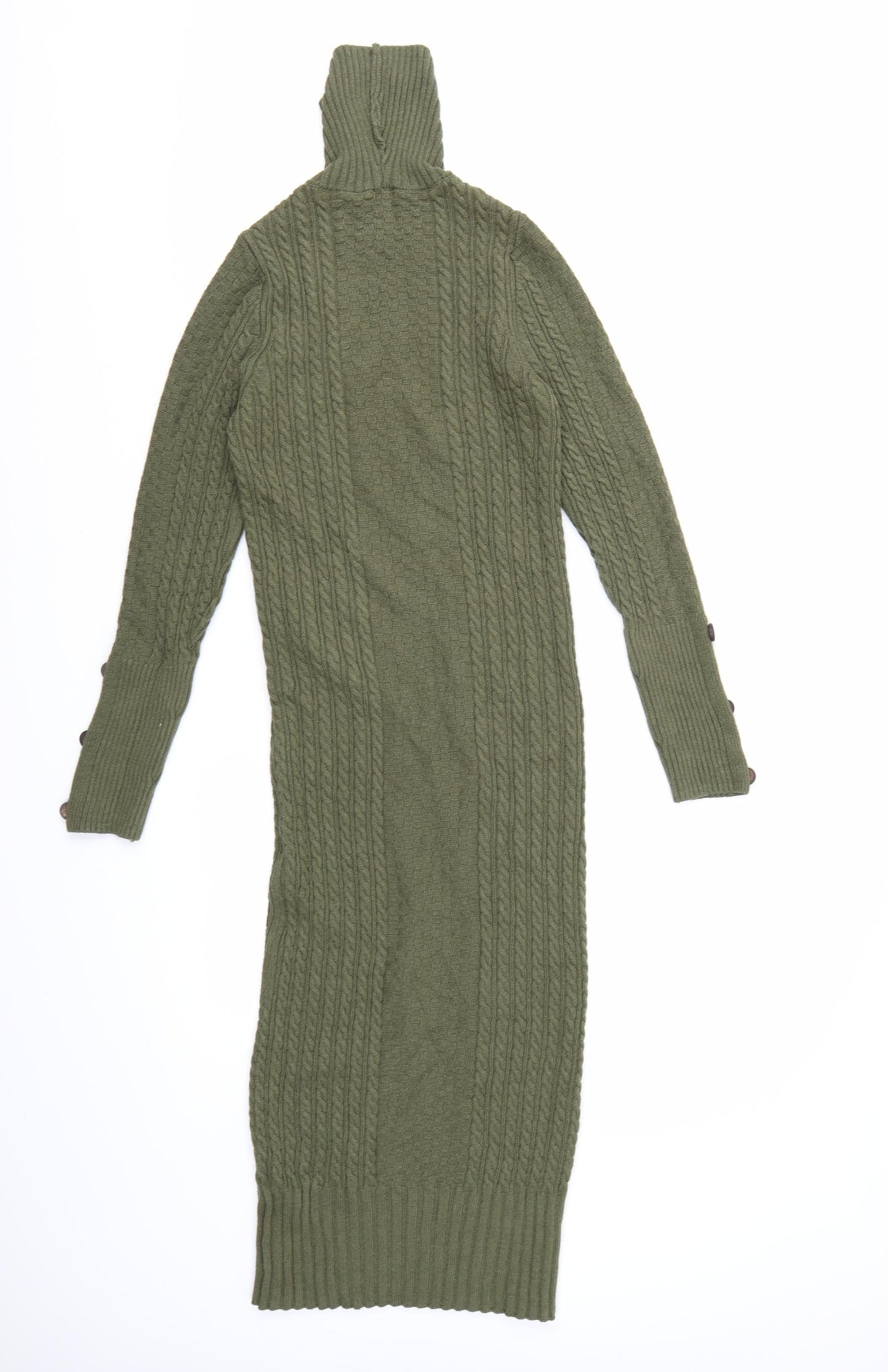 River Island Womens Green  Knit Jumper Dress  Size 10