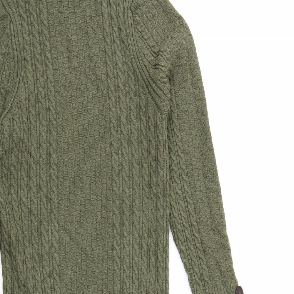 River Island Womens Green  Knit Jumper Dress  Size 10