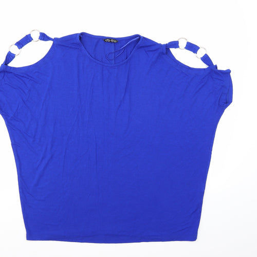 Select Womens Blue   Basic T-Shirt Size 10