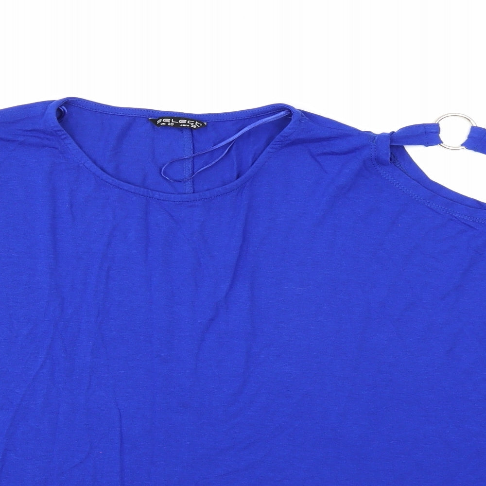 Select Womens Blue   Basic T-Shirt Size 10