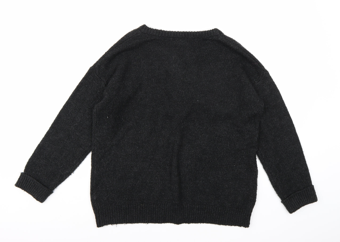 Lottie Womens Grey  Knit Pullover Jumper Size 12