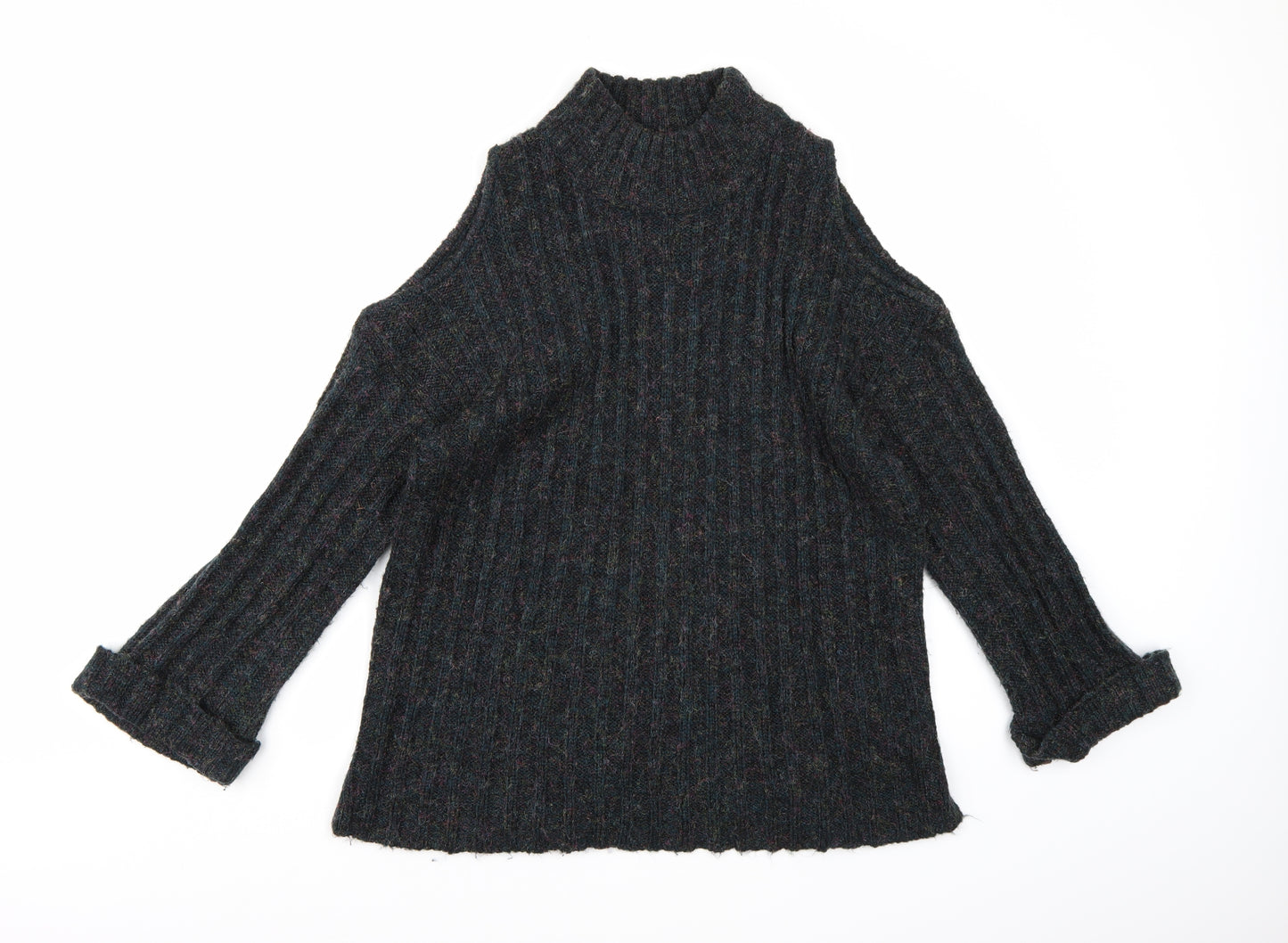 Lottie Womens Blue Striped Knit Pullover Jumper Size 12