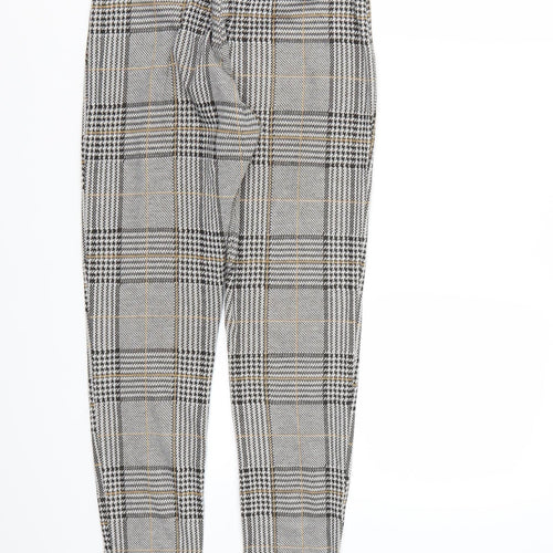 Preworn Womens Grey Check  Pedal Pusher Leggings Size 10 L26 in