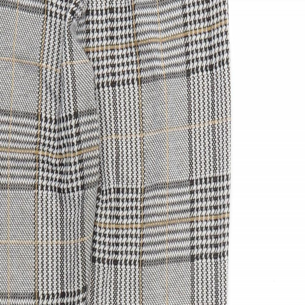 Preworn Womens Grey Check  Pedal Pusher Leggings Size 10 L26 in
