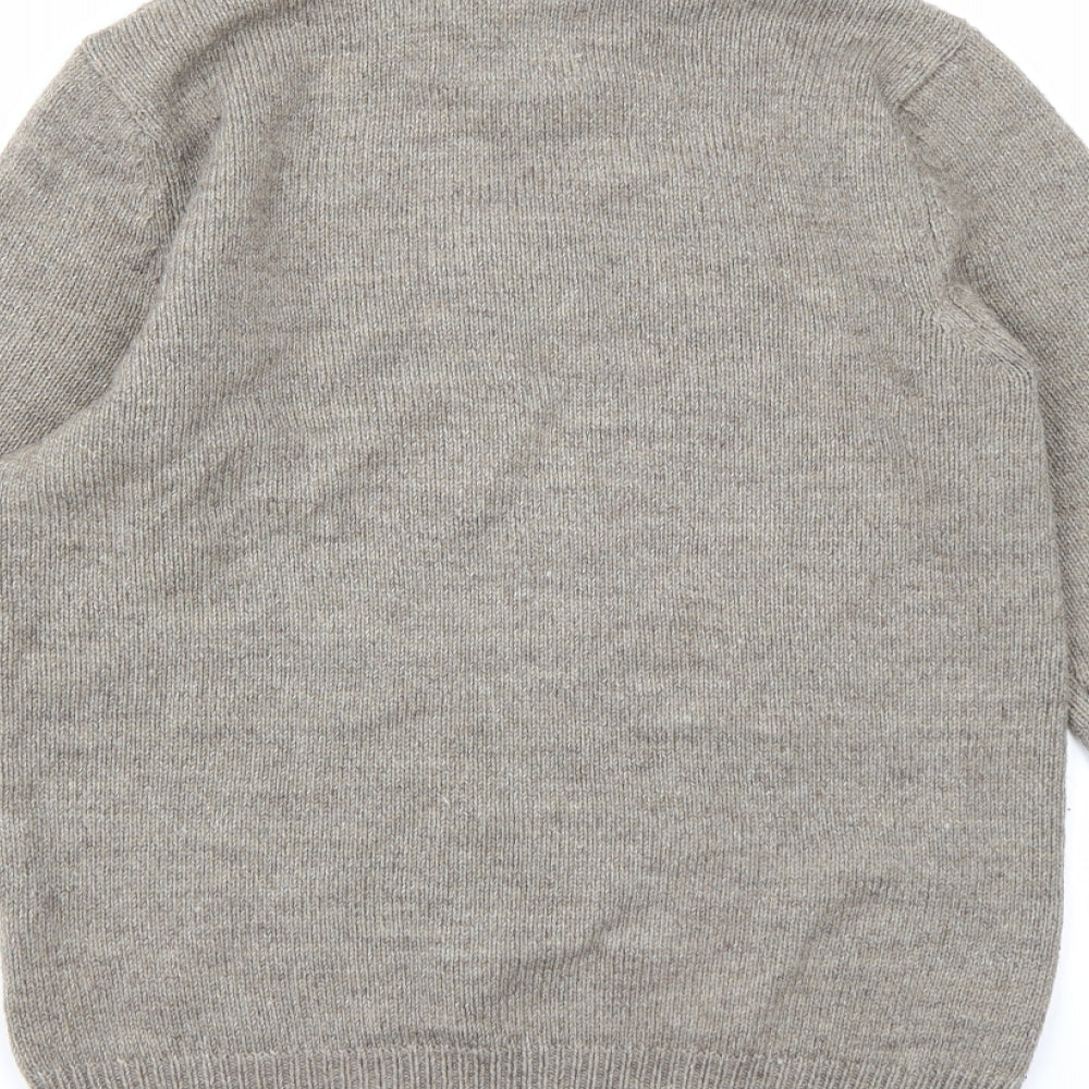Threadbare Mens Brown  Knit Cardigan Jumper Size S