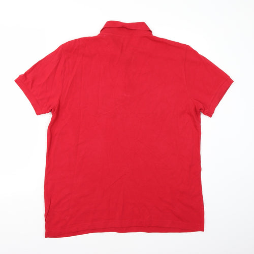 George Mens Red    Polo Size L